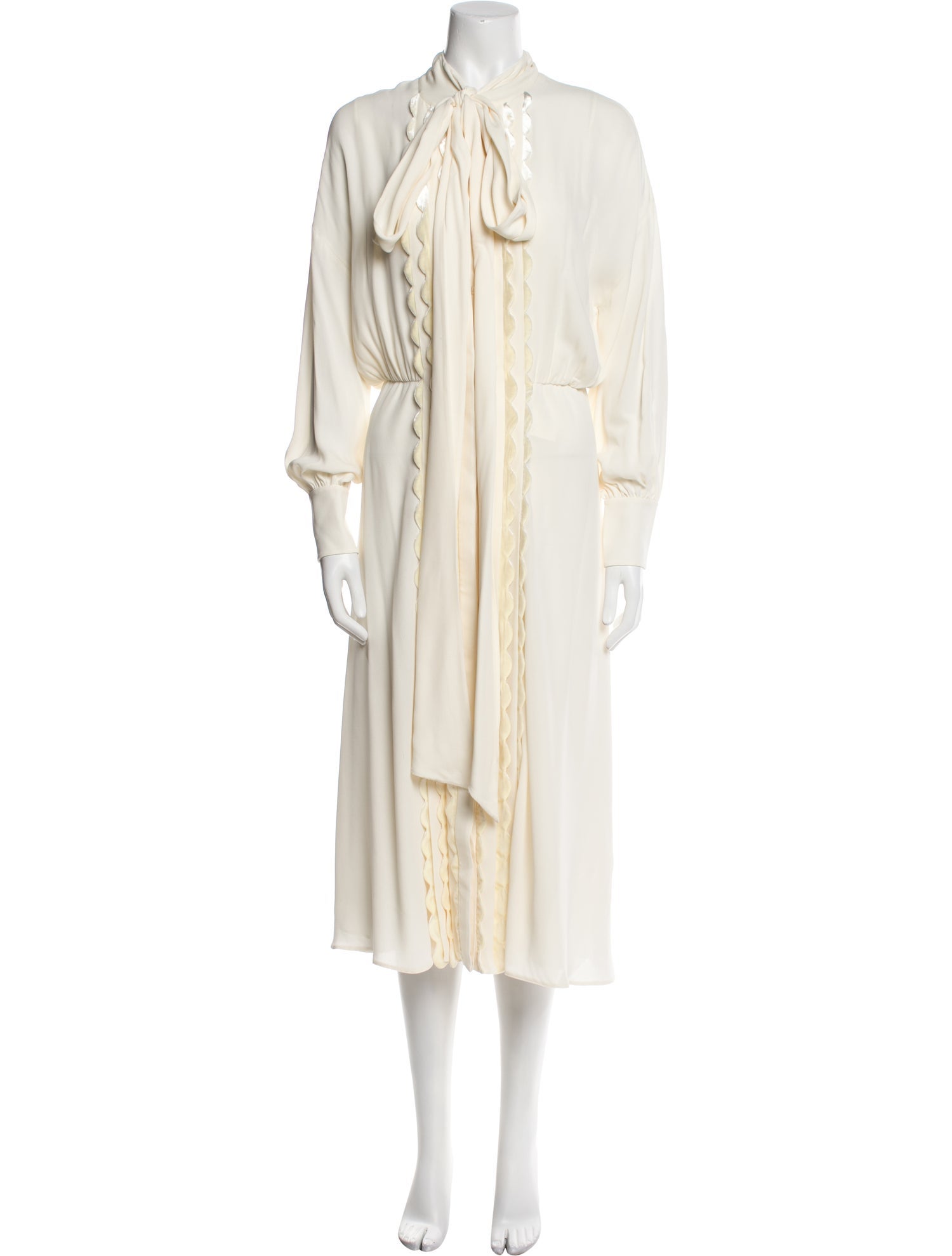 Valentino Silk Midi Length Dress w/ Tags