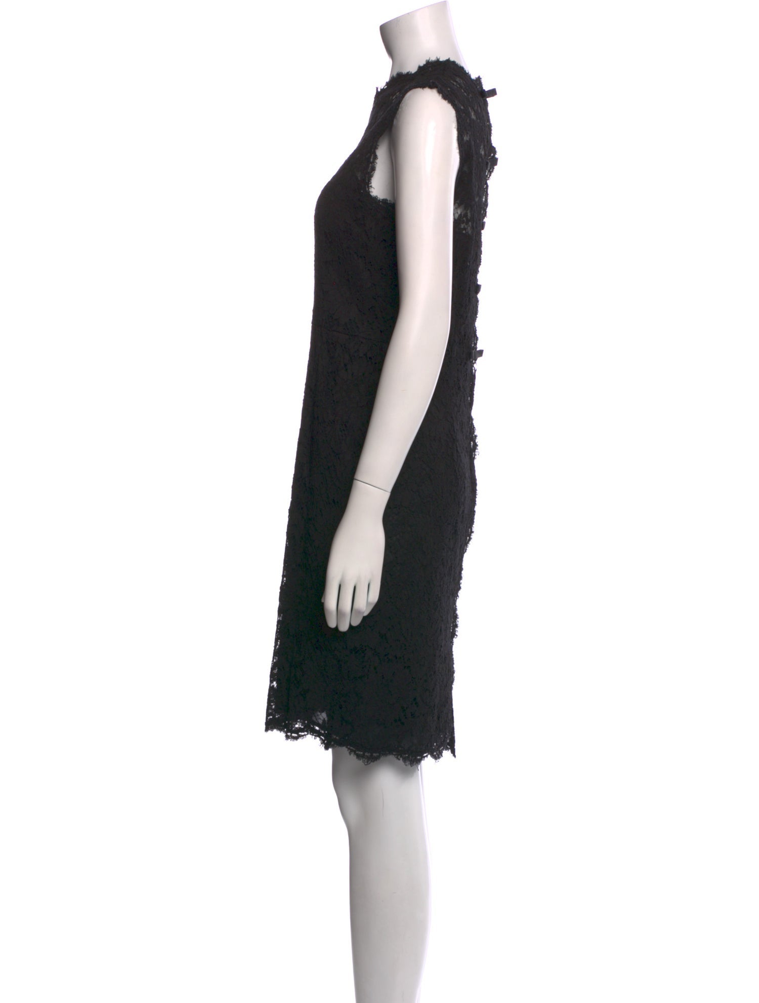 Valentino Lace Pattern Knee-Length Dress