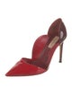 Valentino Patent Leather Scalloped Accent D'Orsay Pumps