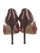 Valentino Patent Leather Scalloped Accent D'Orsay Pumps