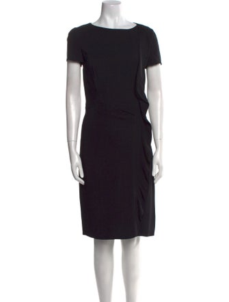 Valentino Bateau Neckline Knee-Length Dress