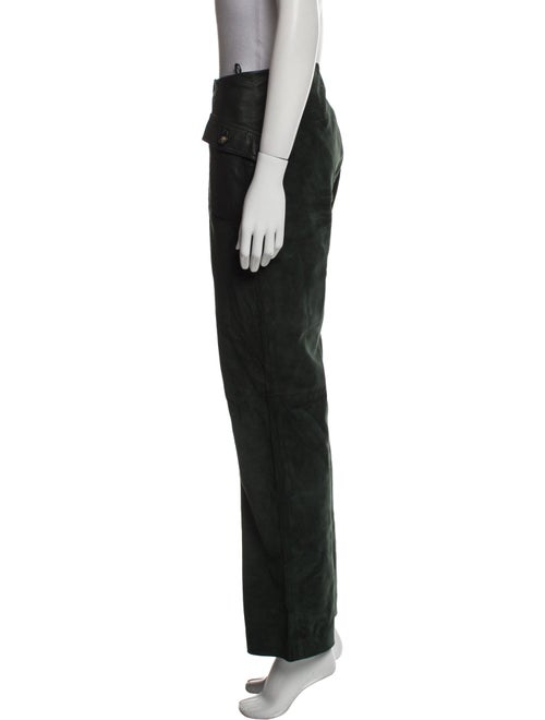 Valentino Calf Leather Wide Leg Pants