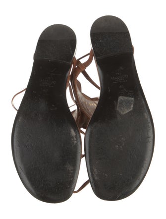 Valentino Rockstud Accents Leather Sandals