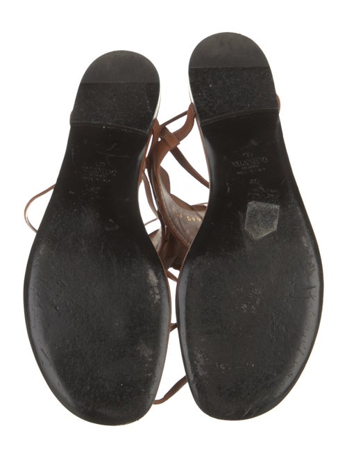 Valentino Rockstud Accents Leather Sandals