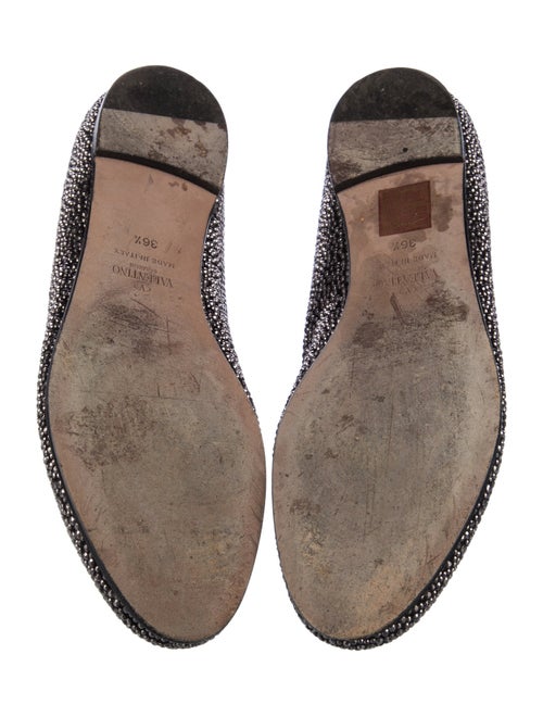 Valentino Suede Patterned Loafers