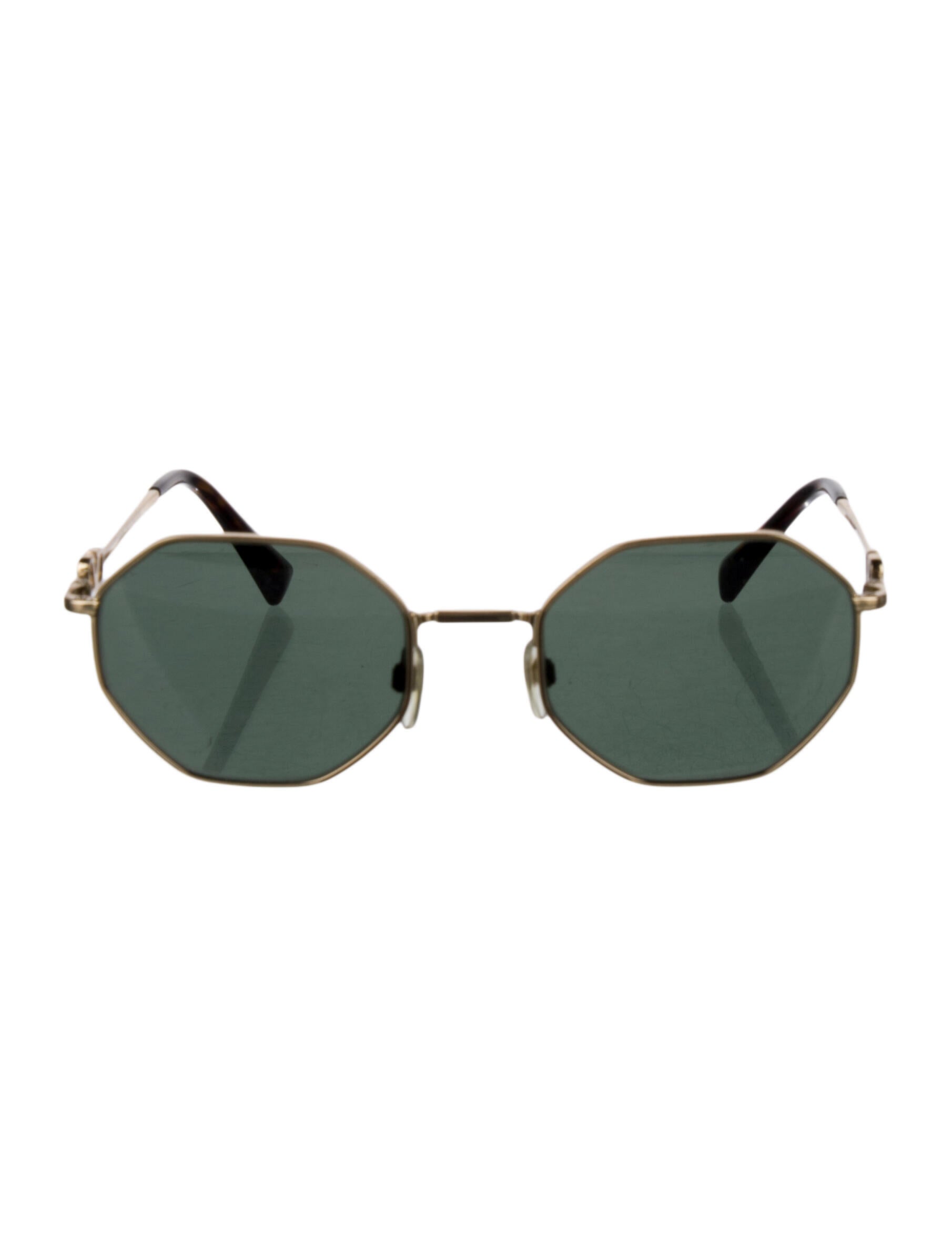 Valentino Rockstud Accents Round Sunglasses