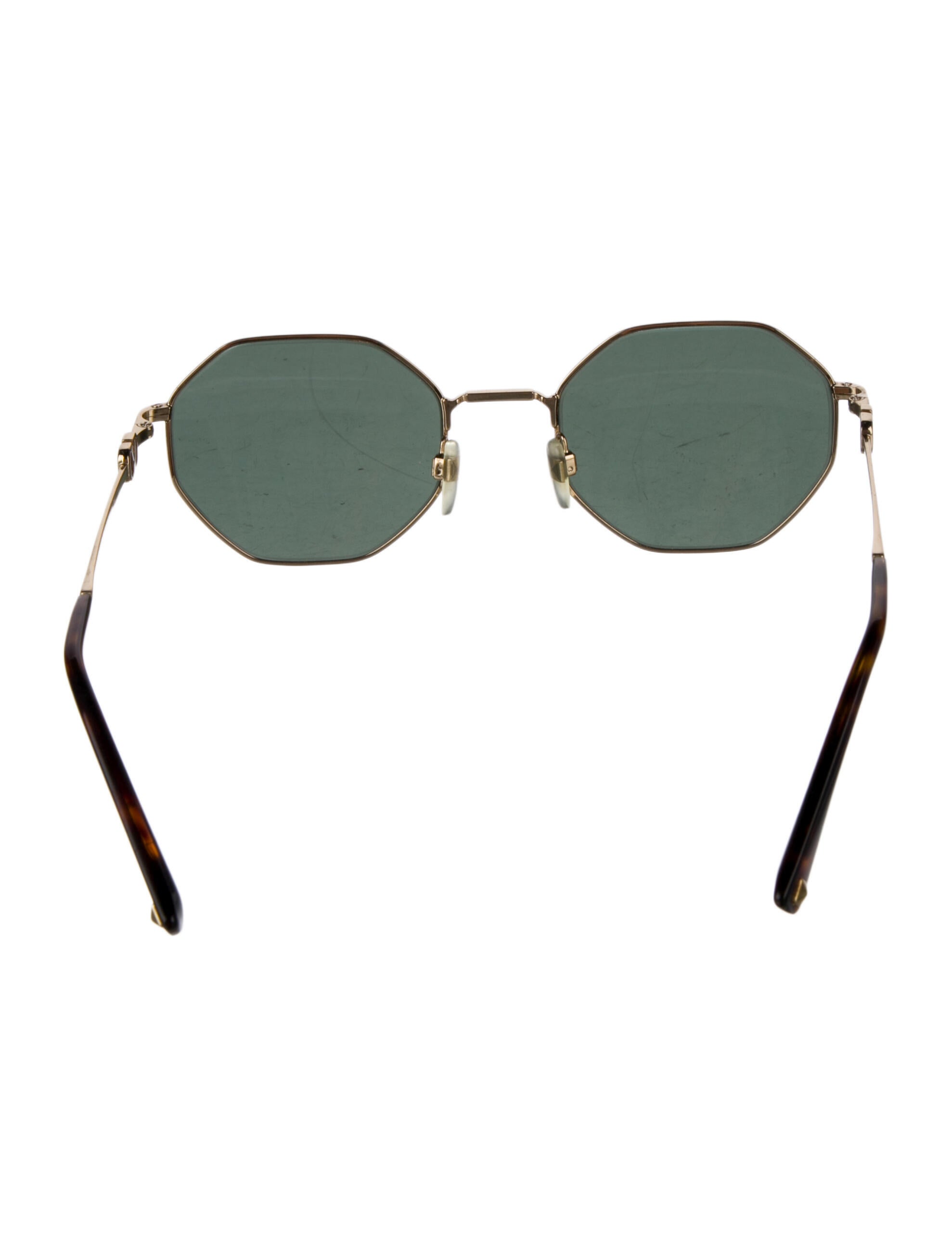 Valentino Rockstud Accents Round Sunglasses