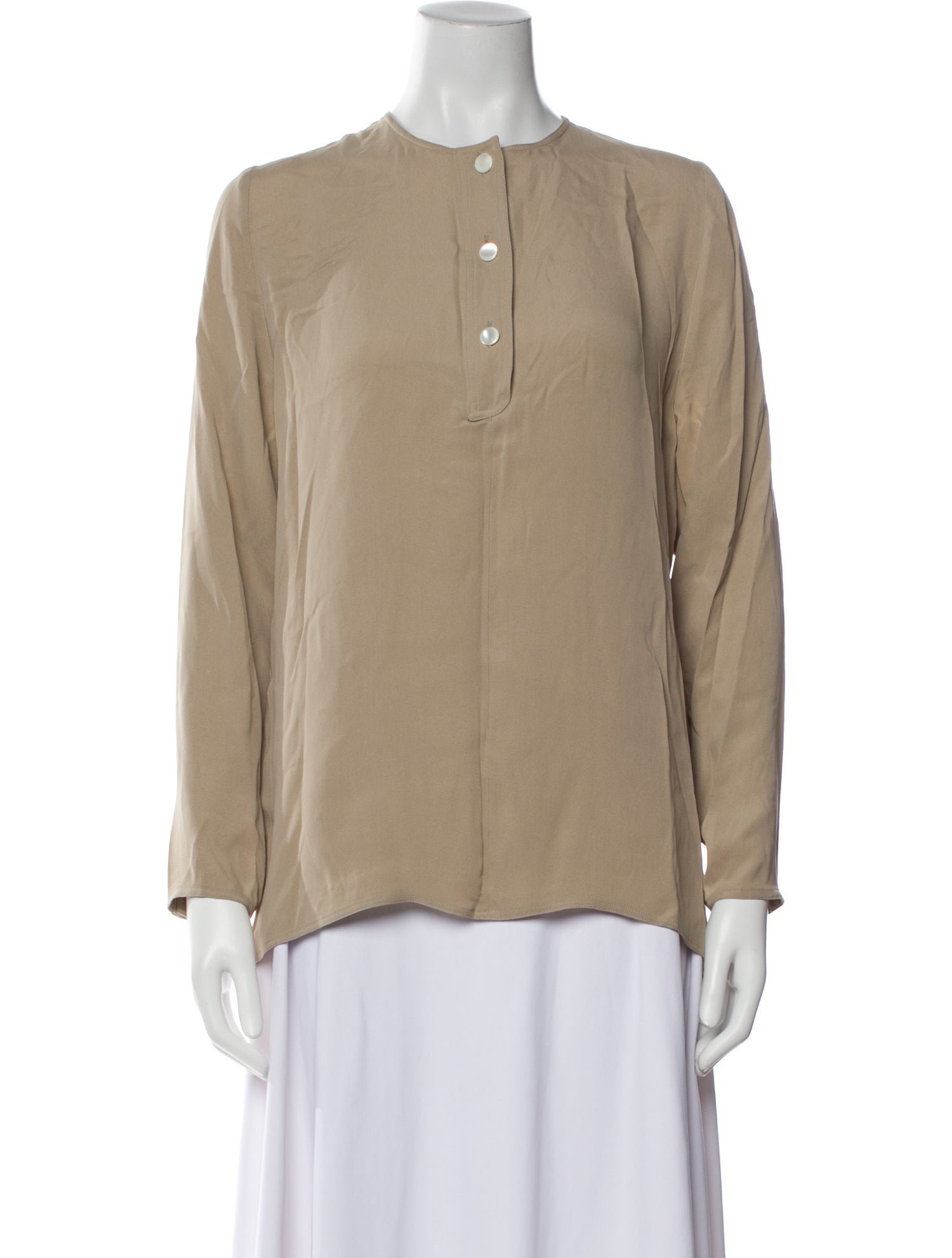 Valentino Silk Crew Neck Blouse