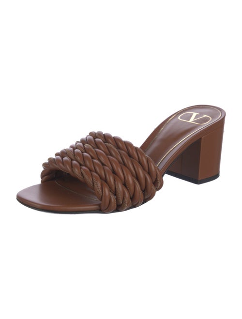Valentino Leather Slides
