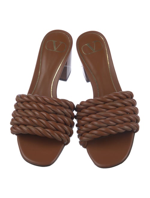 Valentino Leather Slides