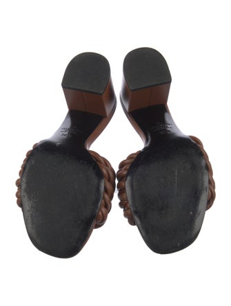 Valentino Leather Slides