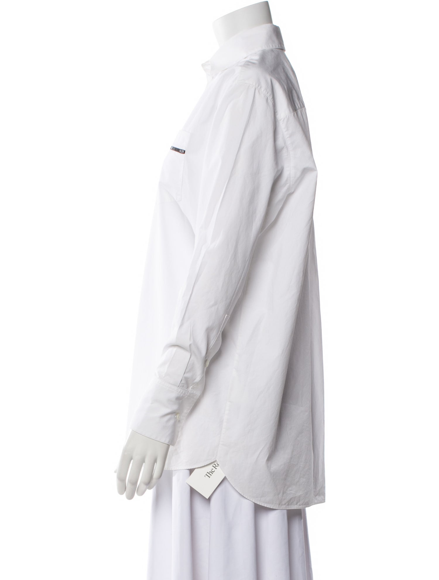 Valentino Long Sleeve Button-Up Top