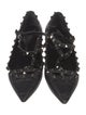 Valentino Rockstud Accents Leather Ballet Flats