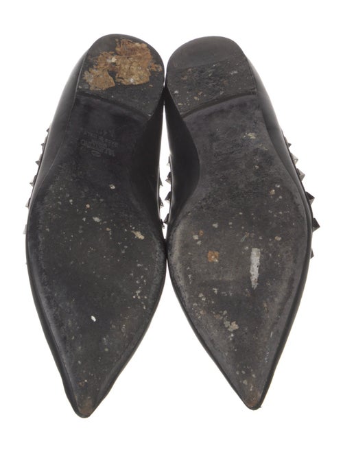 Valentino Rockstud Accents Leather Ballet Flats