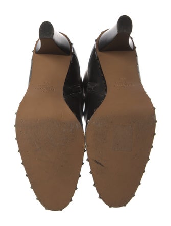 Valentino Rockstud Accents Leather Boots