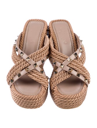 Valentino Rockstud Accents Studded Accents Espadrilles