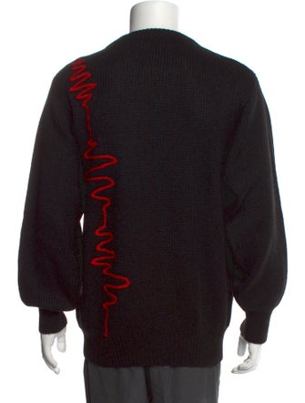 Valentino Rockstud Accents Graphic Print Pullover