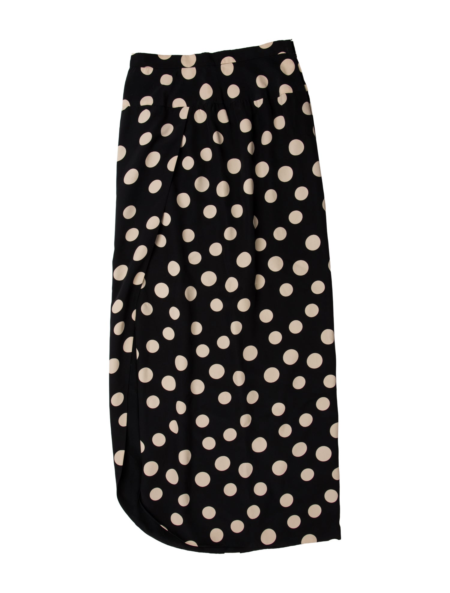Valentino Polka Dot Print Midi Length Skirt