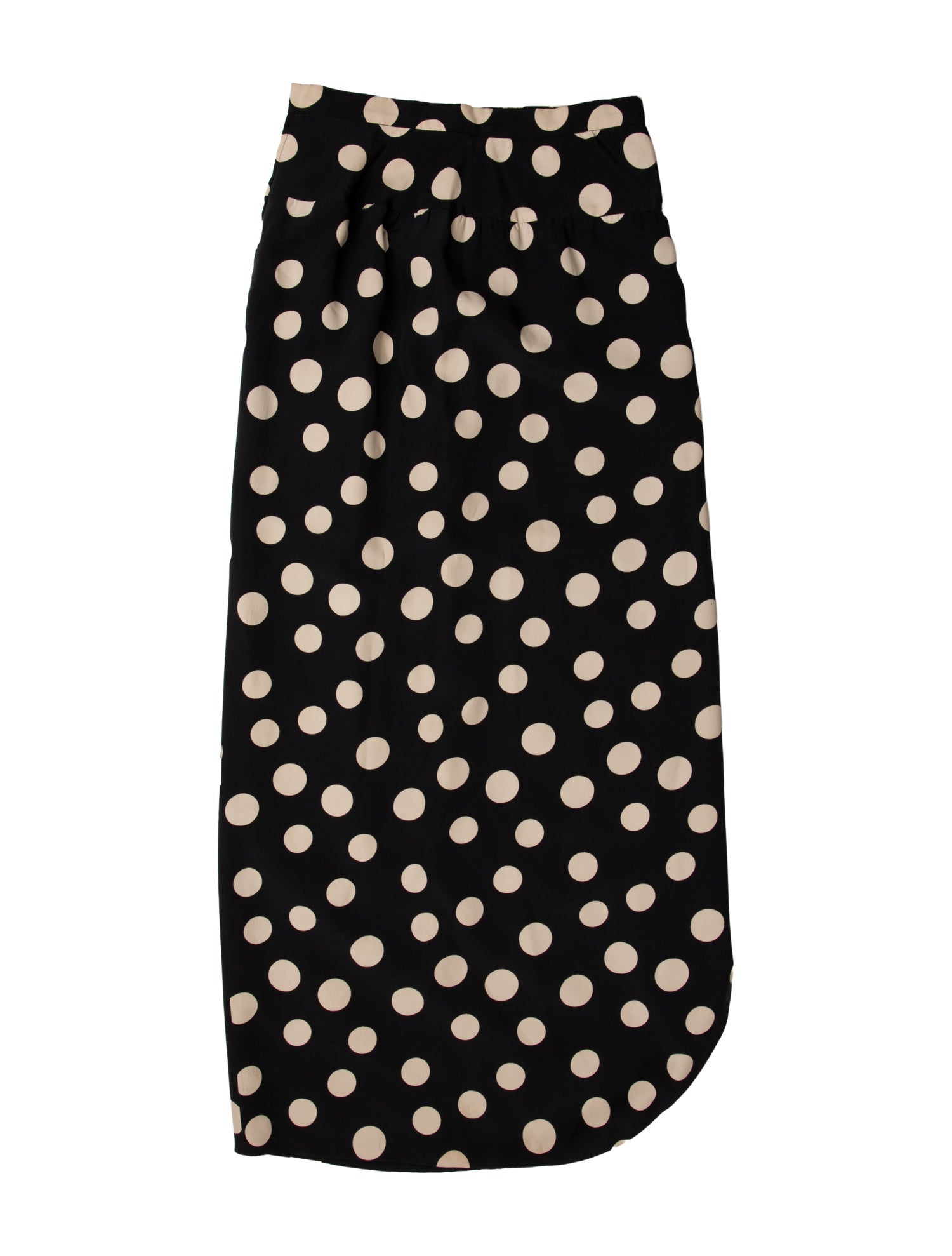 Valentino Polka Dot Print Midi Length Skirt