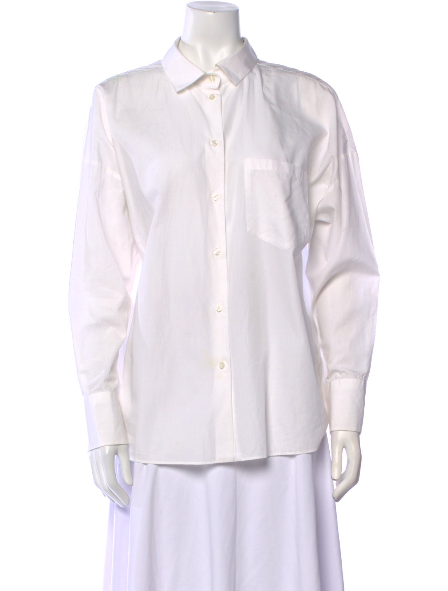 Valentino Long Sleeve Button-Up Top