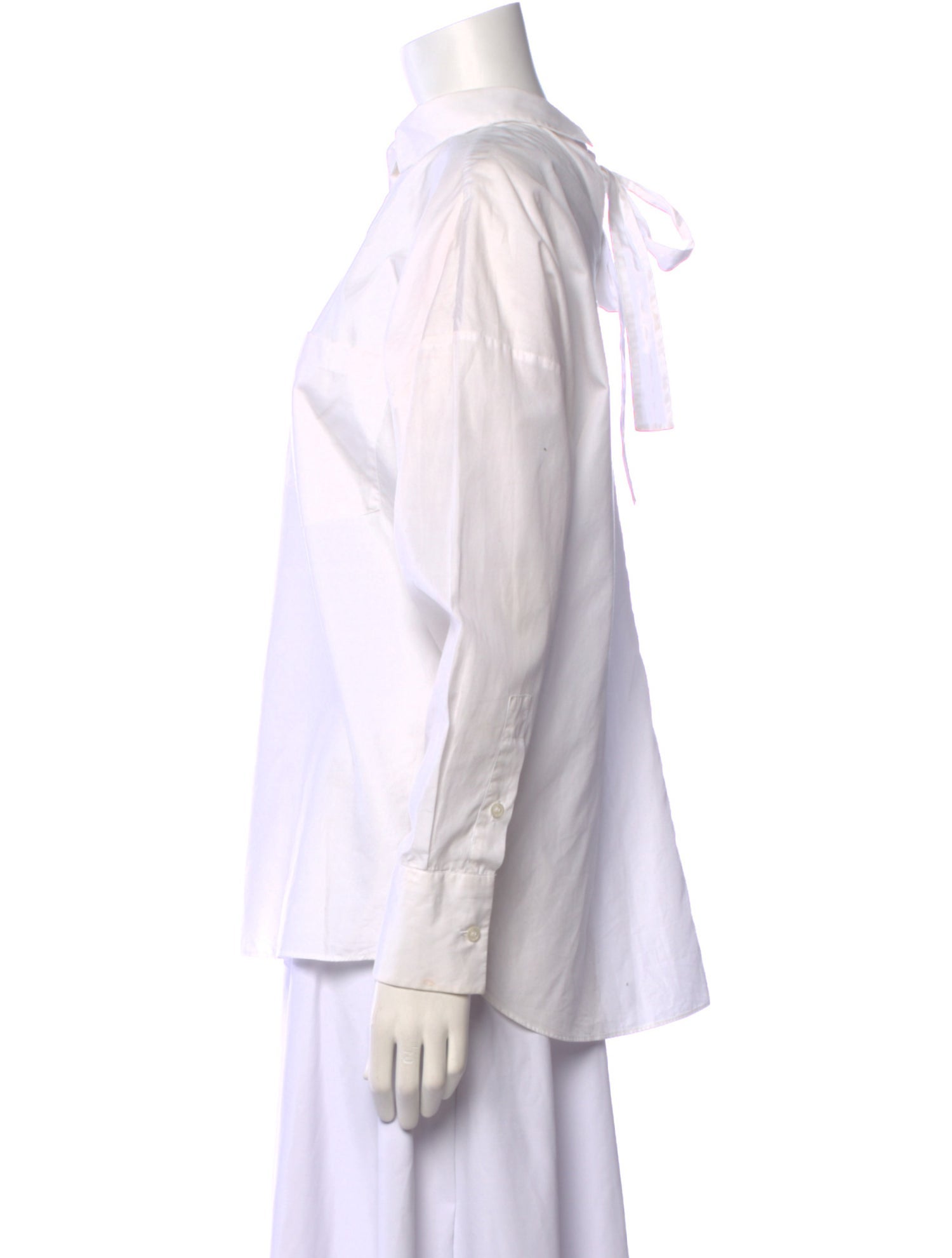 Valentino Long Sleeve Button-Up Top