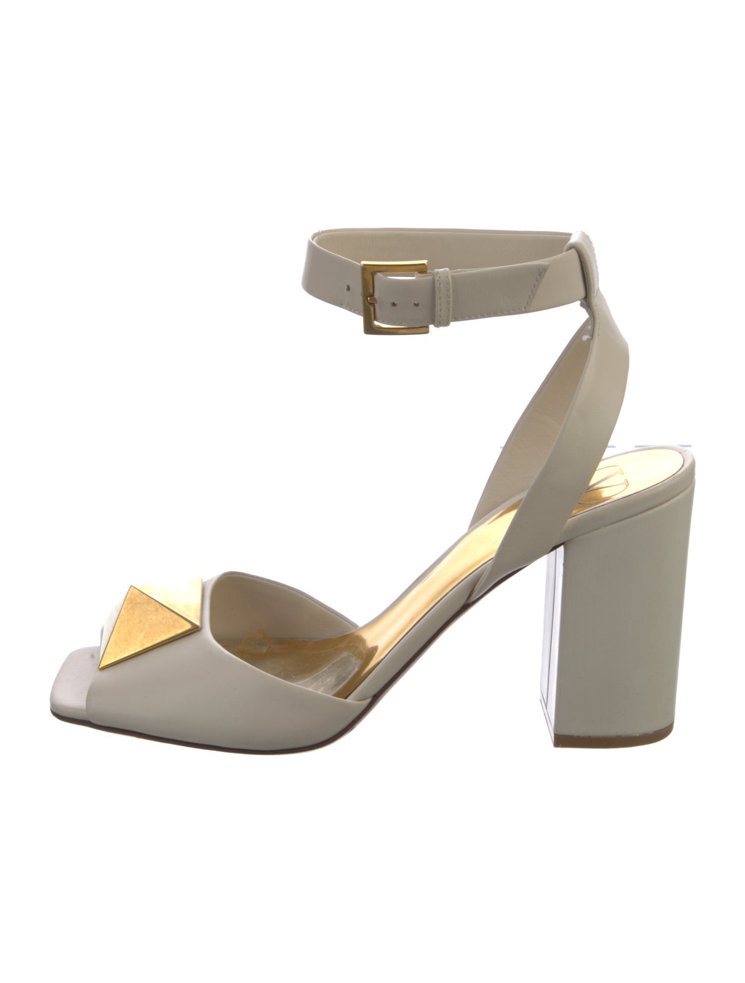 Valentino Rockstud Accents Leather Sandals