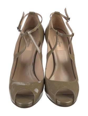 Valentino Patent Leather T-Strap Pumps