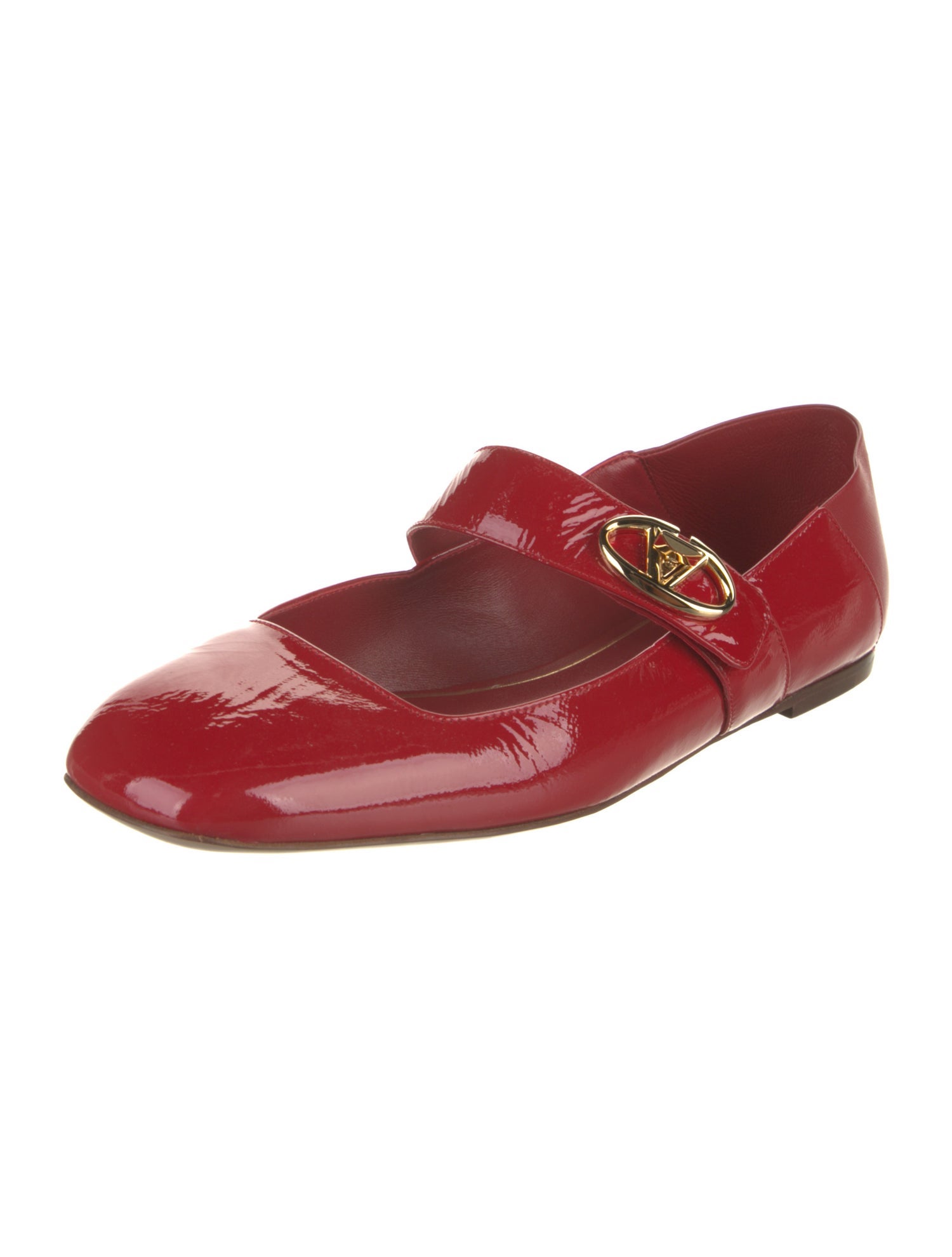 Valentino Patent Leather Mary Jane Flats