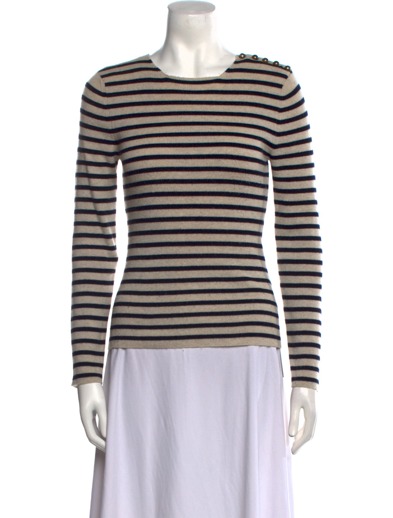 Valentino Cashmere Striped Sweater