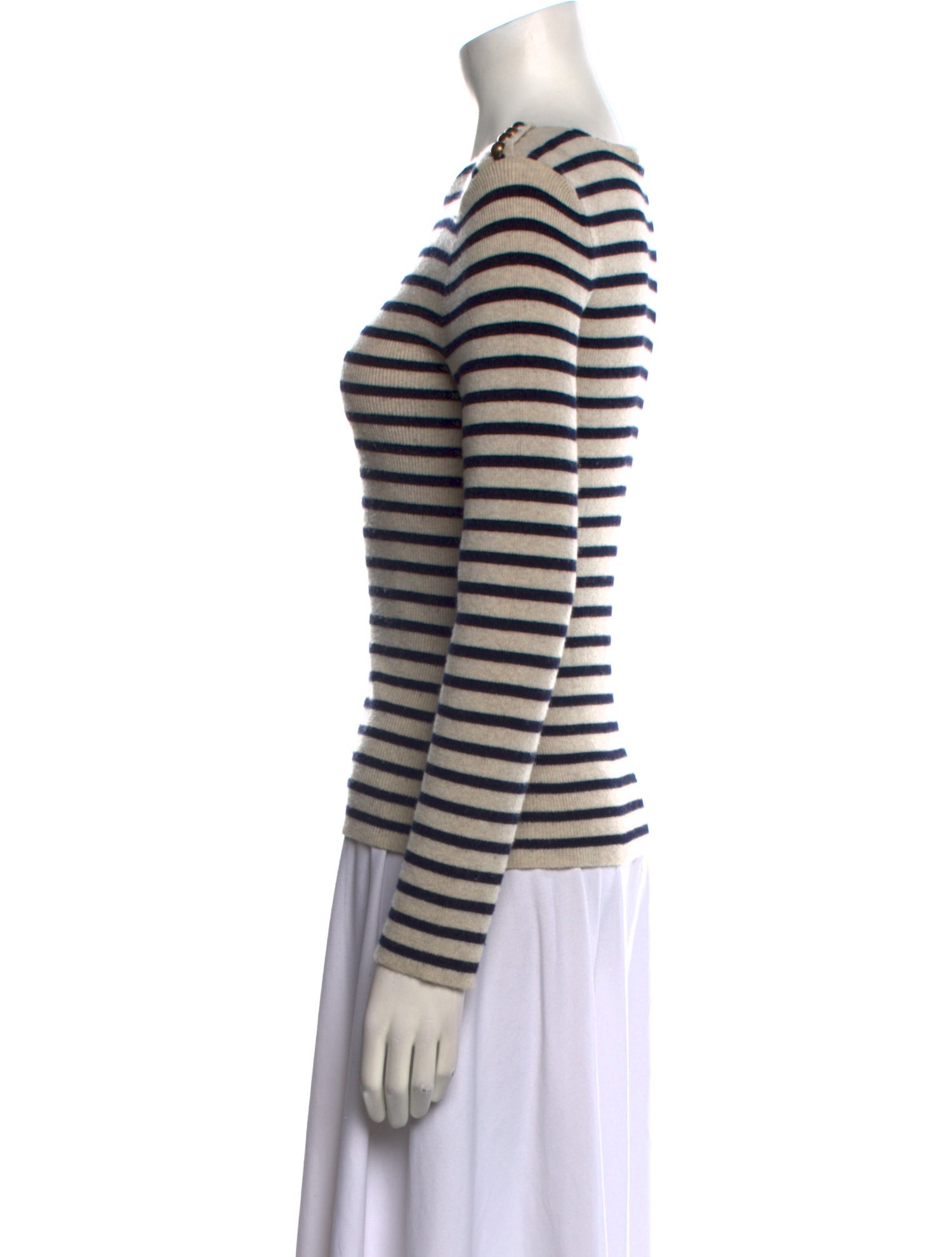 Valentino Cashmere Striped Sweater
