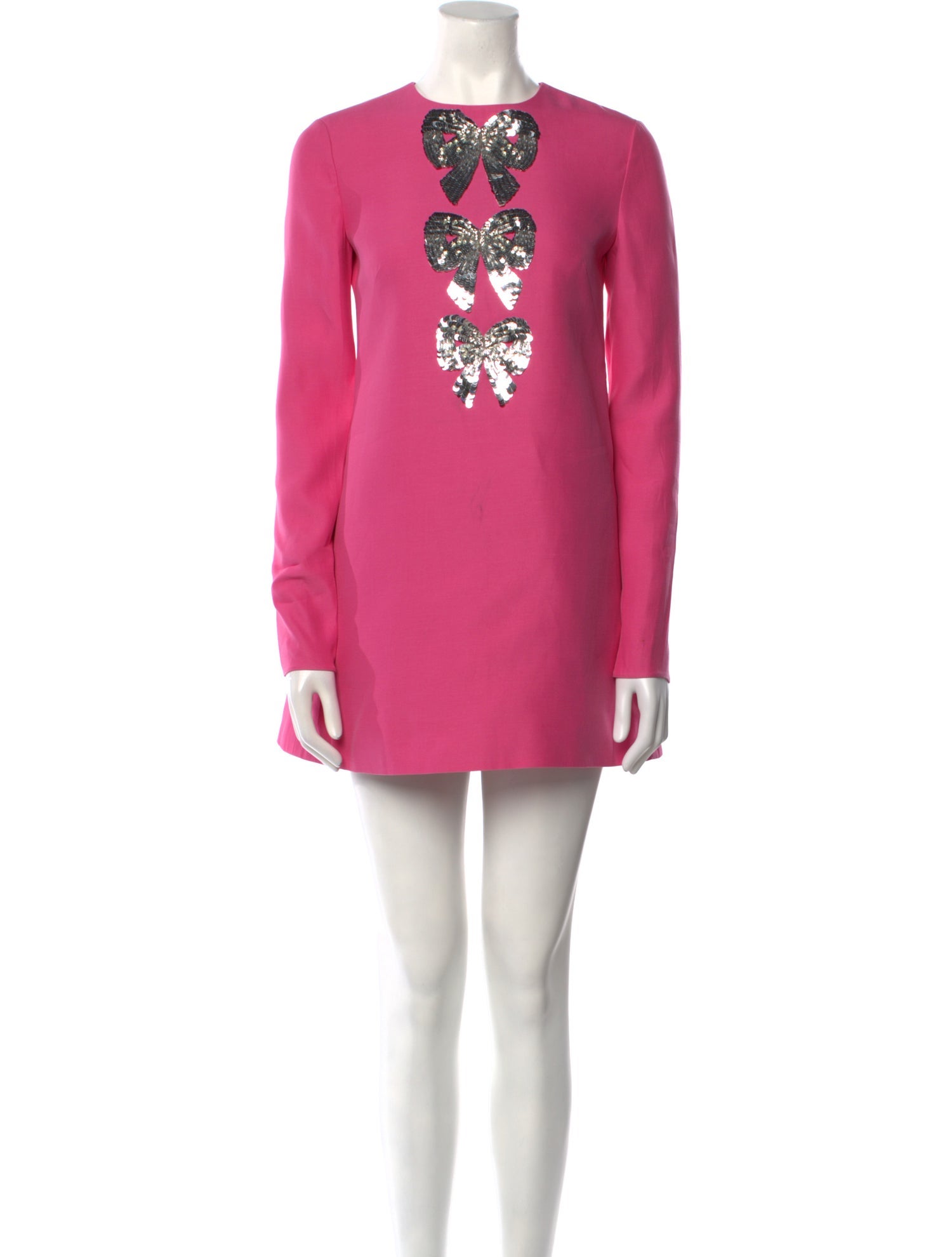 Valentino Crew Neck Mini Dress
