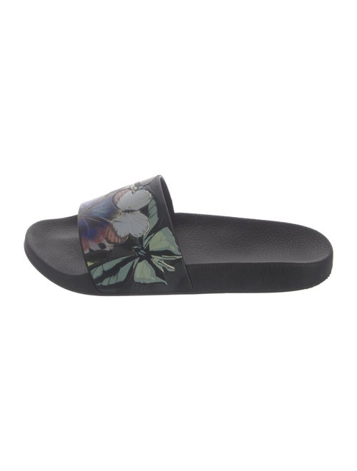 Valentino Camubutterfly Print Rubber Slides