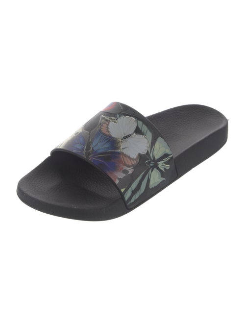 Valentino Camubutterfly Print Rubber Slides