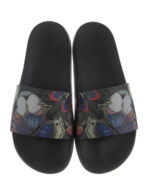 Valentino Camubutterfly Print Rubber Slides