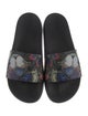 Valentino Camubutterfly Print Rubber Slides