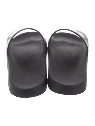 Valentino Camubutterfly Print Rubber Slides