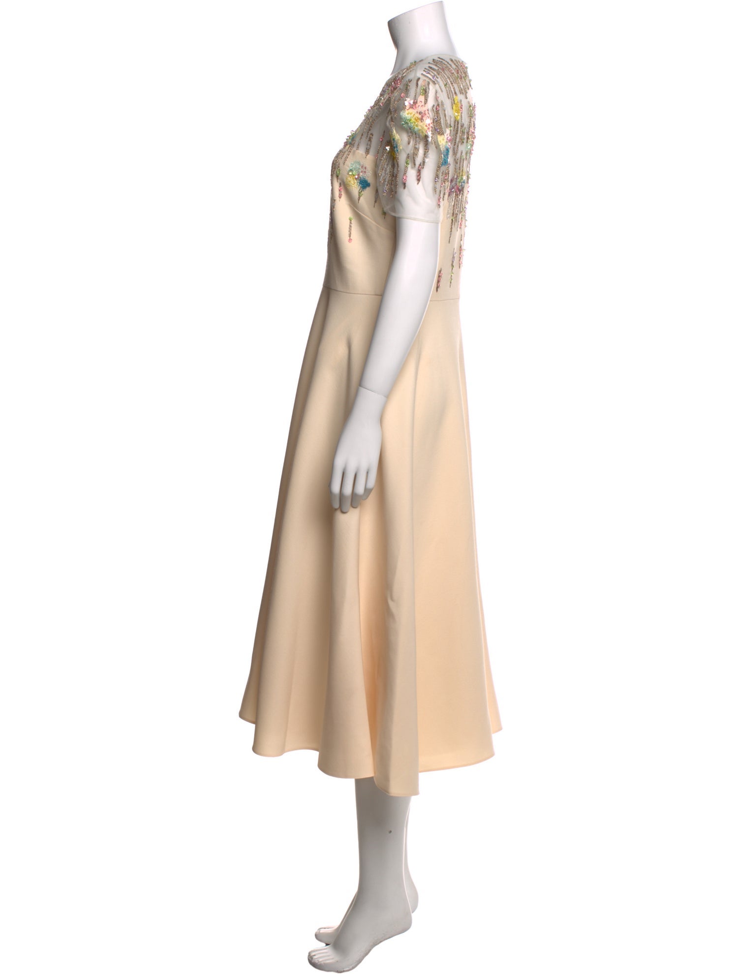 Valentino Virgin Wool Midi Length Dress