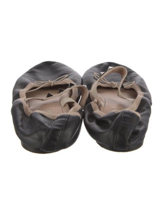 Valentino Rockstud Accents Leather Ballet Flats