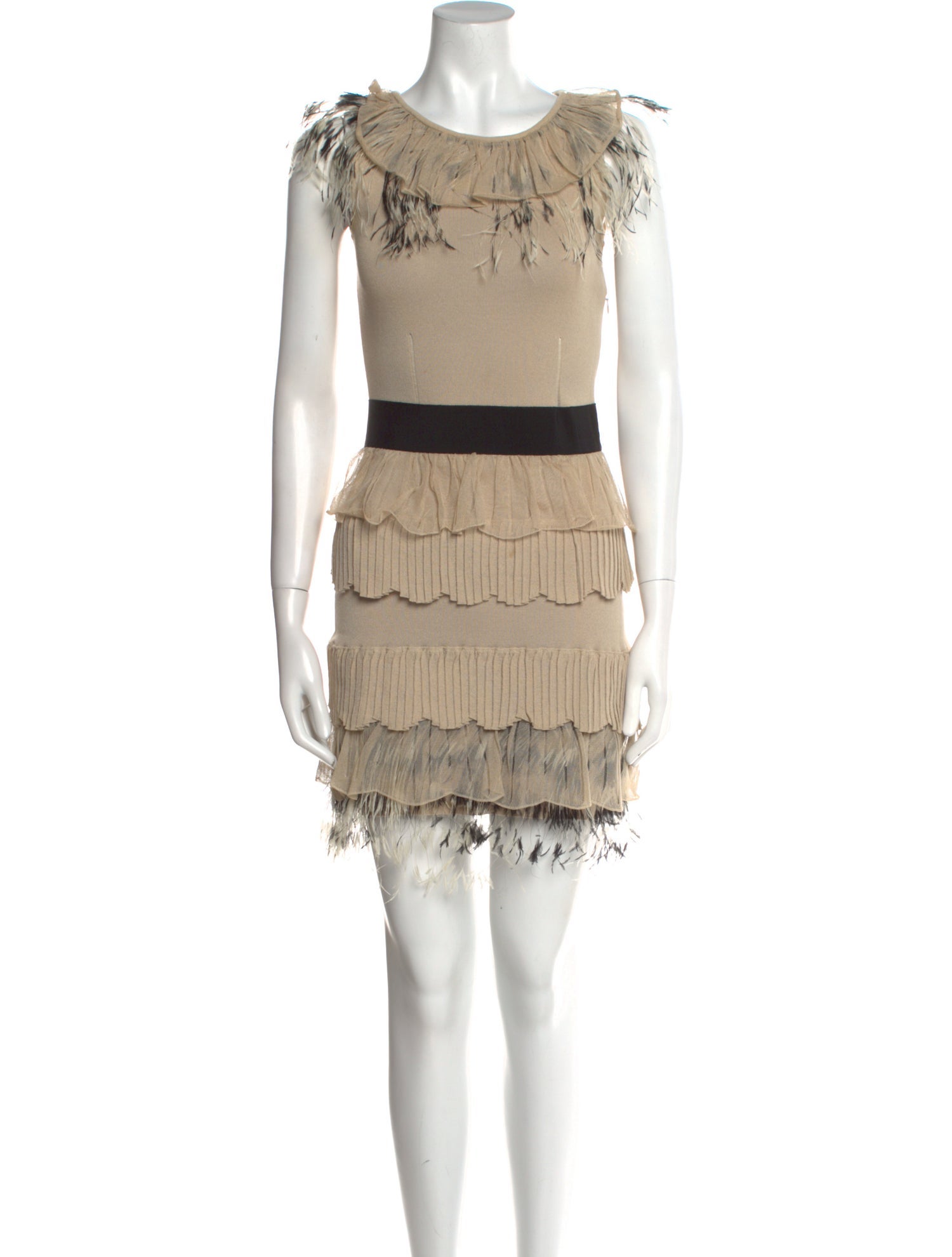 Valentino Scoop Neck Mini Dress