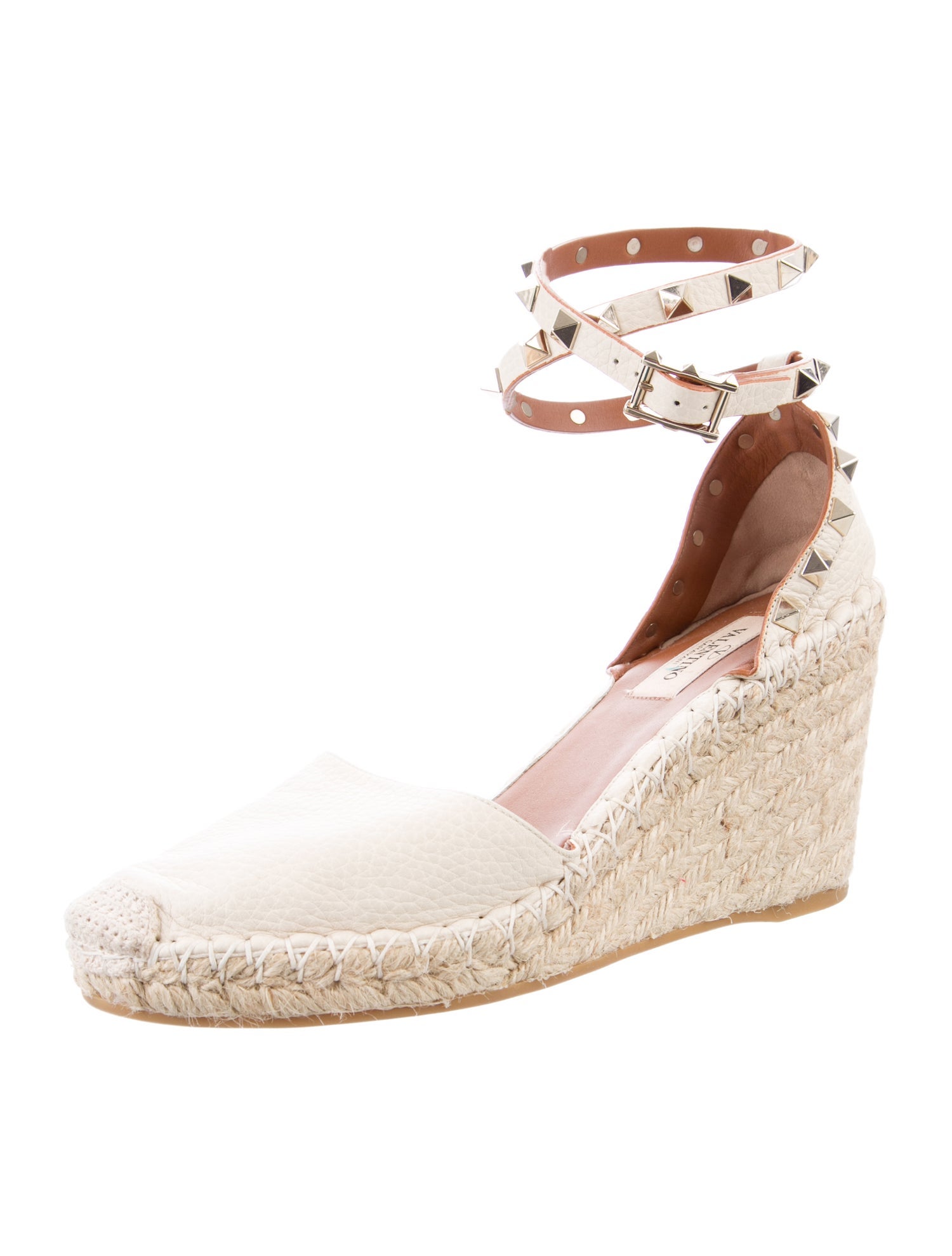 Valentino Rockstud Accents Leather D'Orsay Pumps