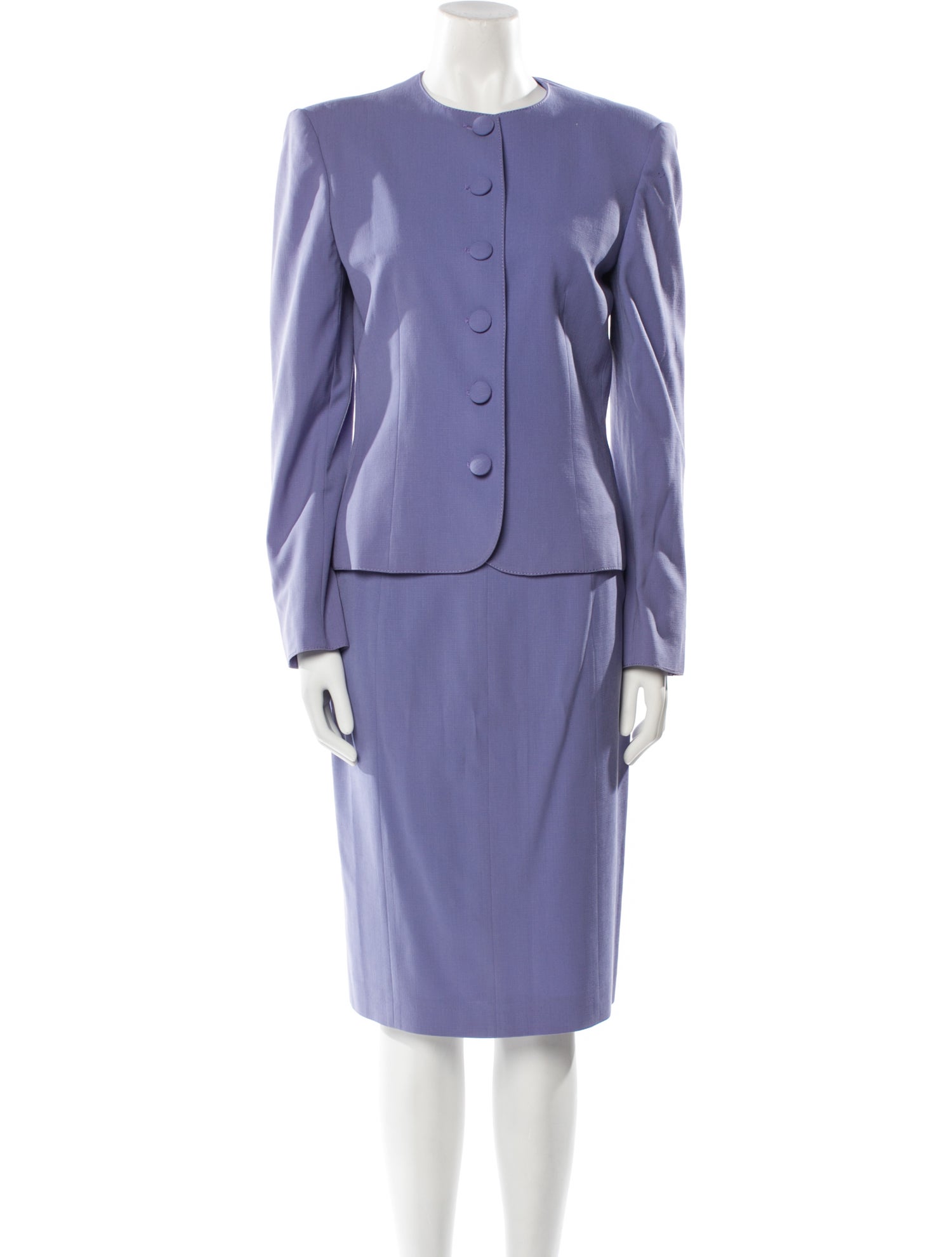 Valentino Virgin Wool Skirt Suit