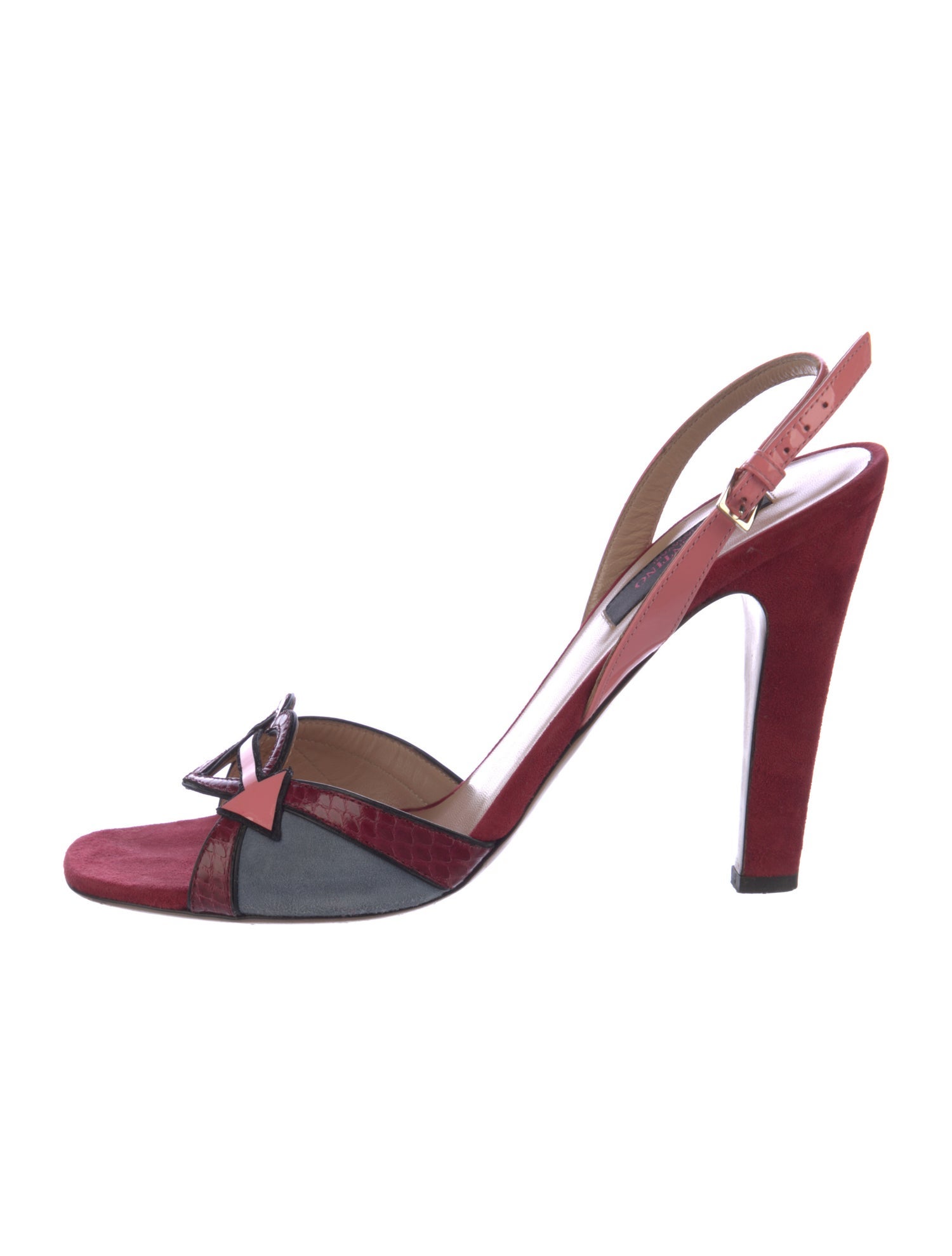 Valentino Suede Slingback Sandals