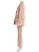 Valentino Virgin Wool Feather Trim Pant Set