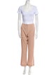 Valentino Virgin Wool Feather Trim Pant Set