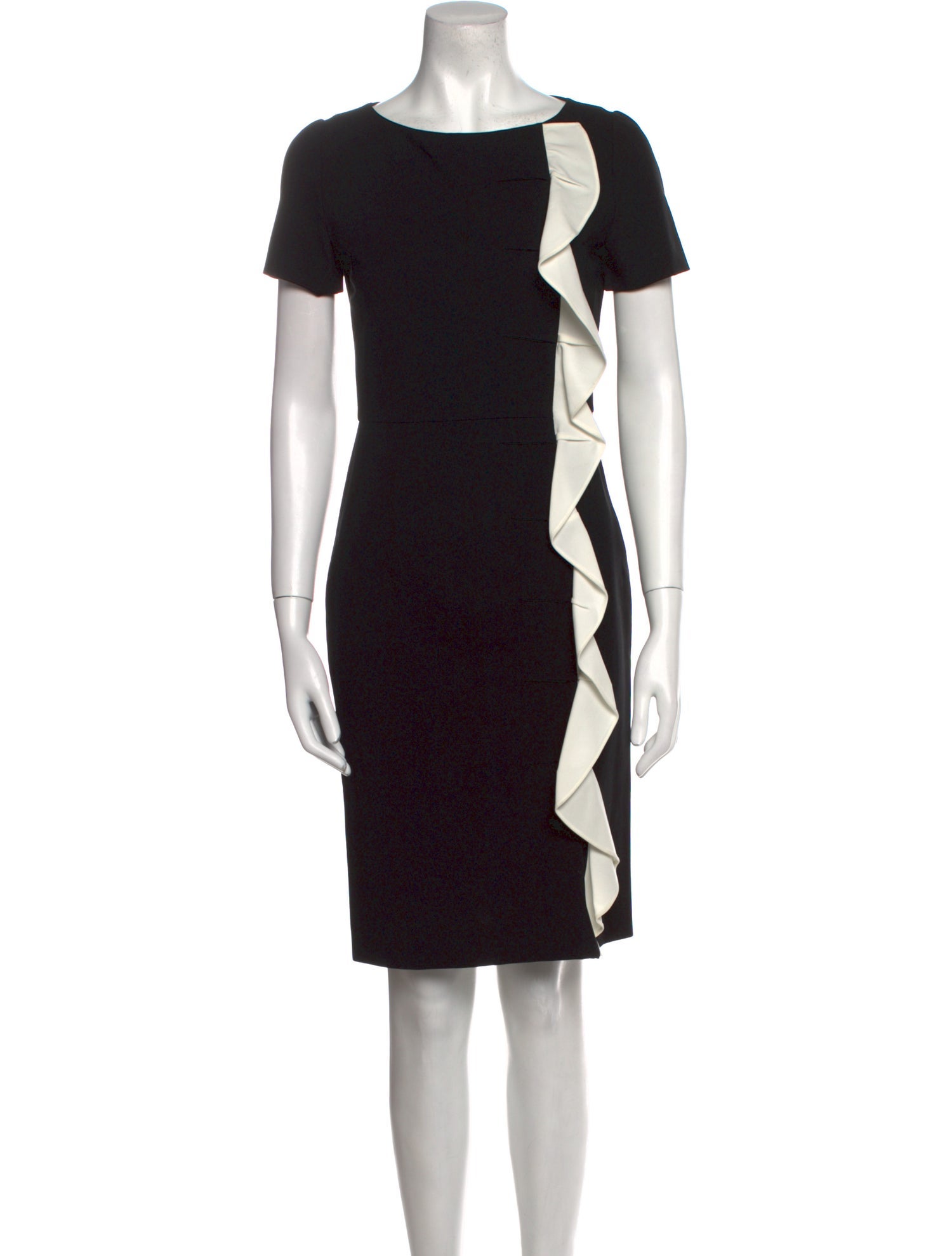 Valentino Scoop Neck Knee-Length Dress