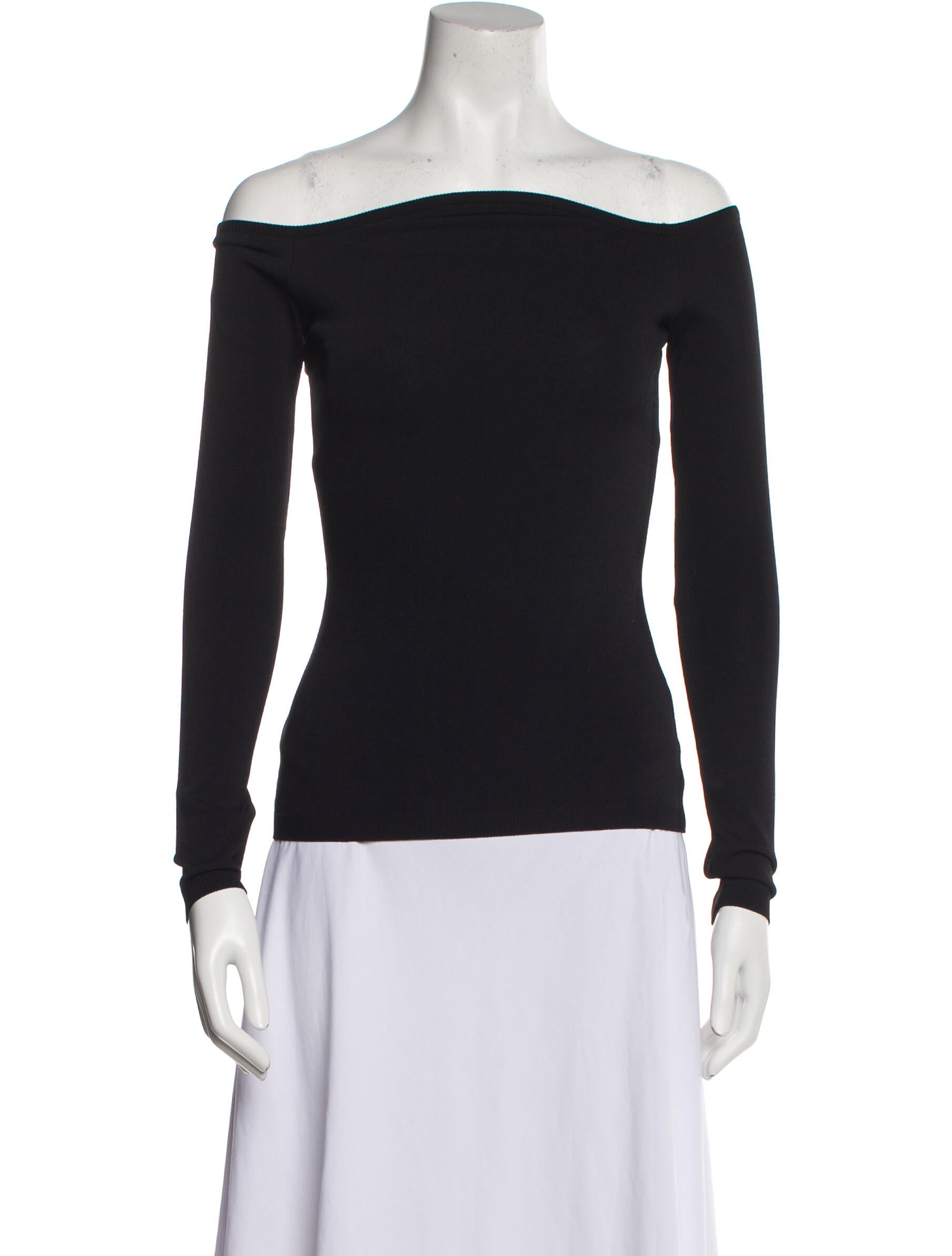 Valentino Off-The-Shoulder Long Sleeve Top w/ Tags