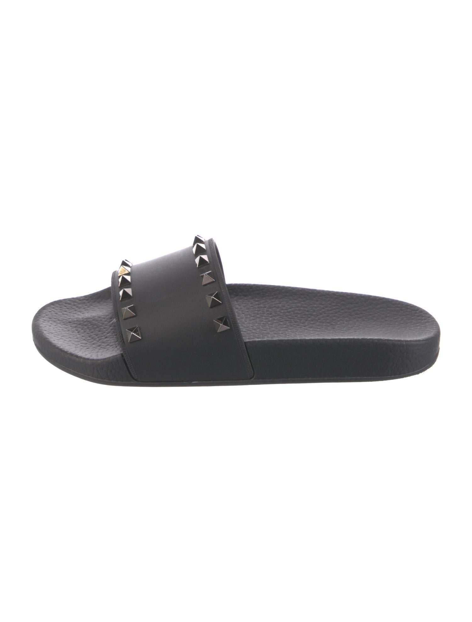 Valentino Rockstud Accents Rubber Slides