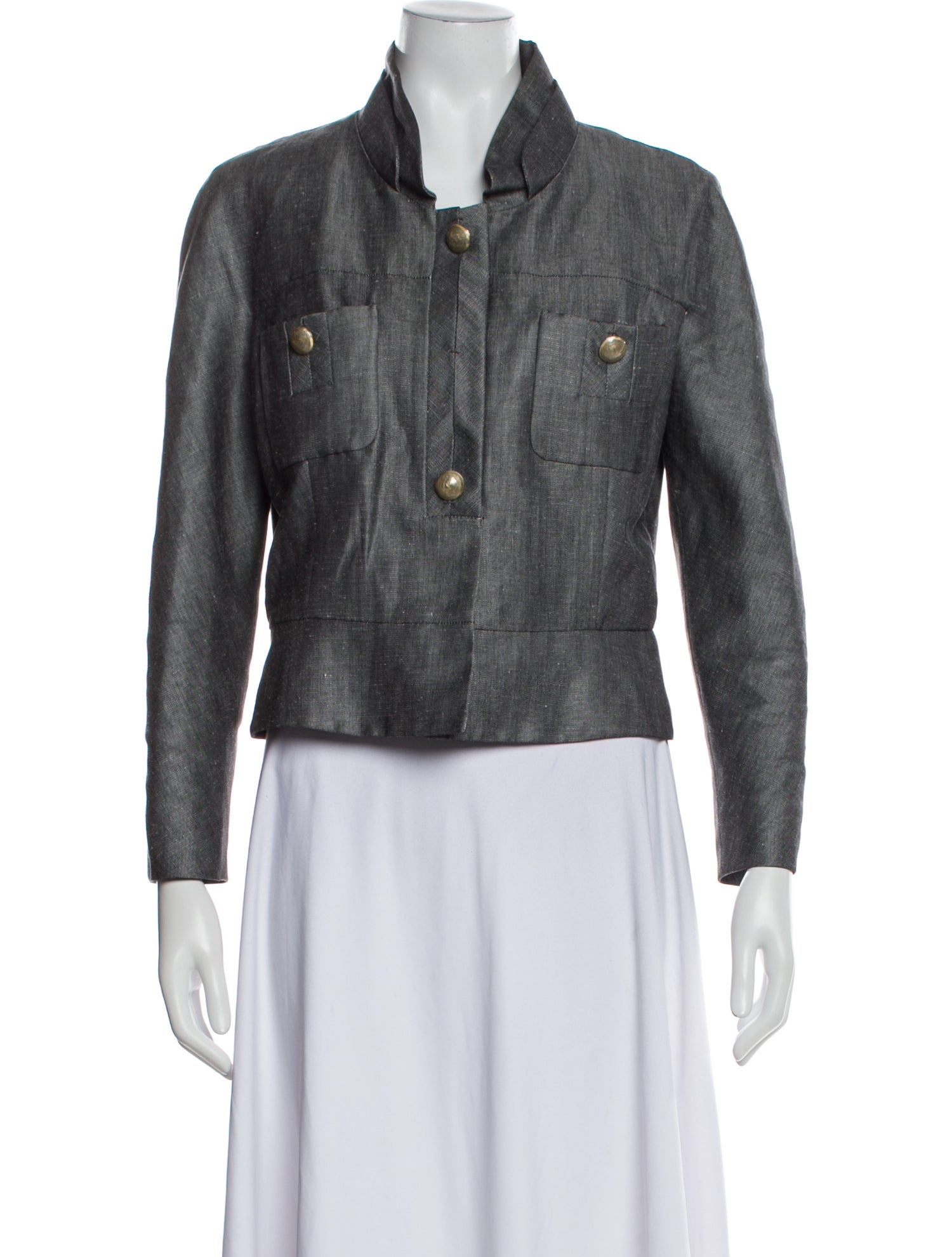 Valentino Linen Denim Jacket