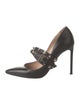 Valentino Rockstud Accents Leather Pumps