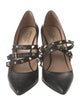 Valentino Rockstud Accents Leather Pumps